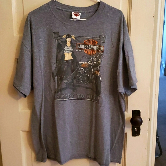 Harley Davidson Gray t shirt - Picture 1 of 3